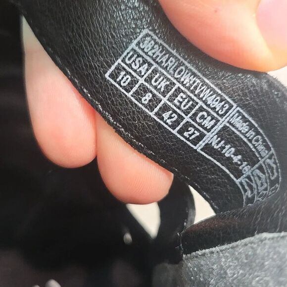 Vionic Women Harlow Black Suede Ankle Boots Open Toe Strappy Shoes Sz 10 - Picture 7 of 11